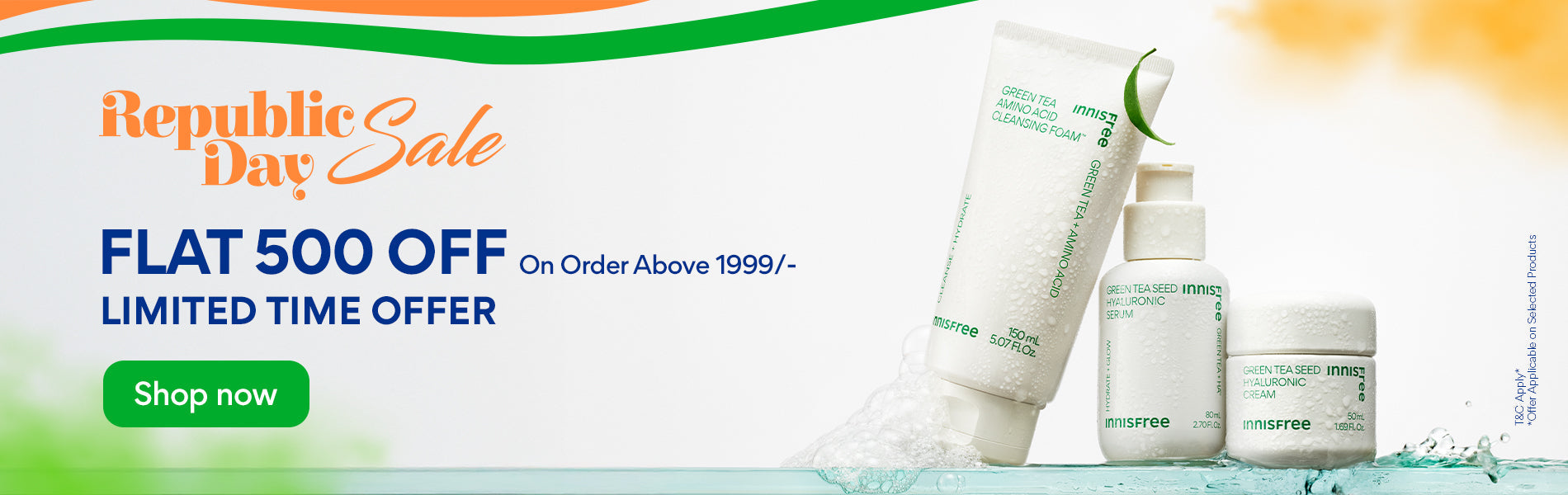 INNISFREE INDIA | FLAT500 OFF