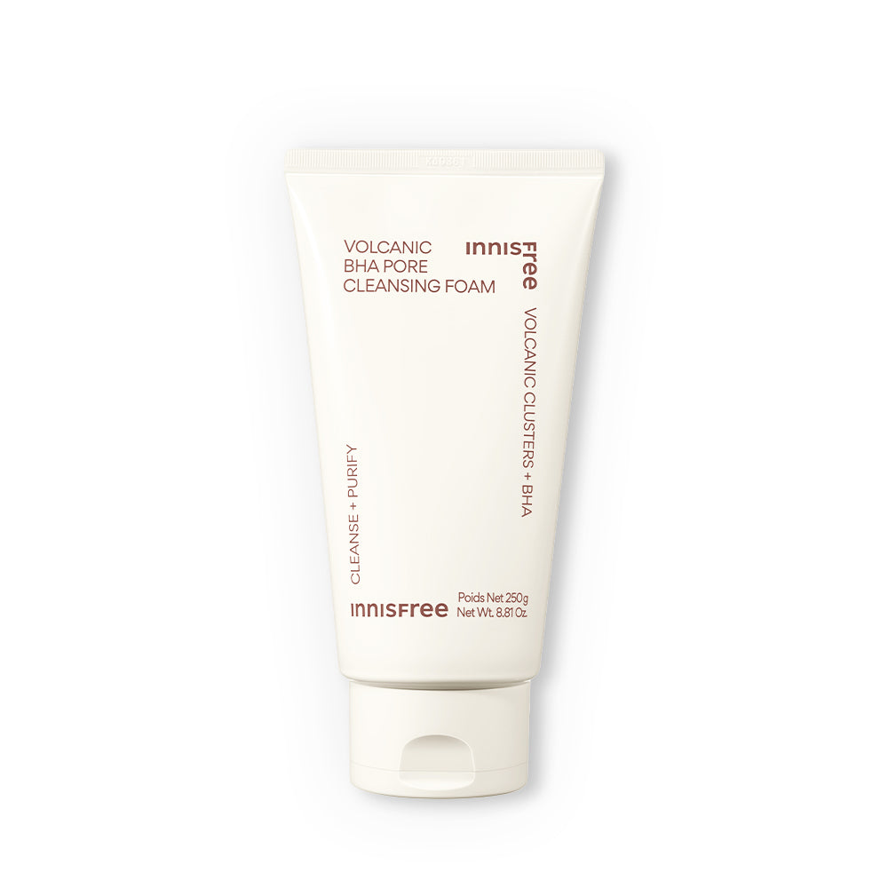 Innisfree Volcanic BHA Pore Cleansing Foam 250G For Excess Oil, Clogged Pores, Oily Skin