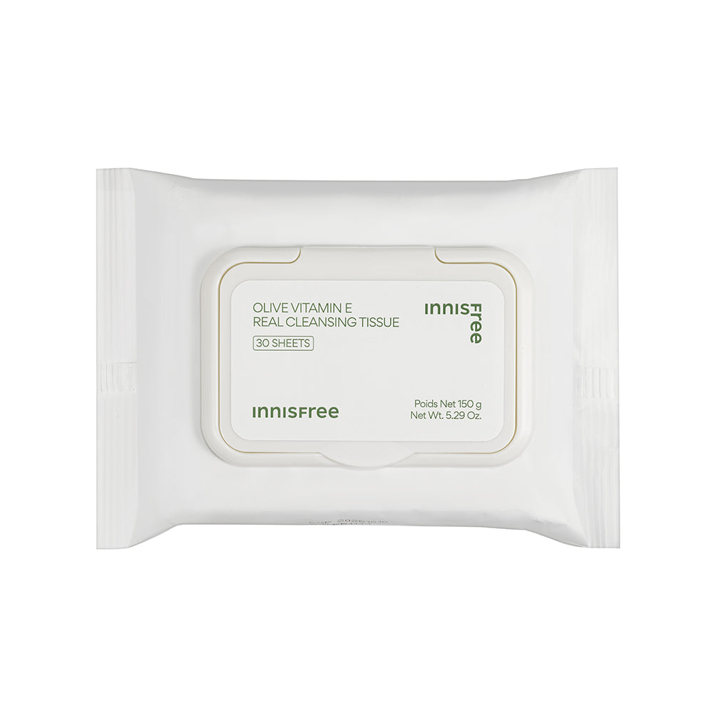 Innisfree Olive Vitamin-E Real Cleansing Tissue - 30 Sheets