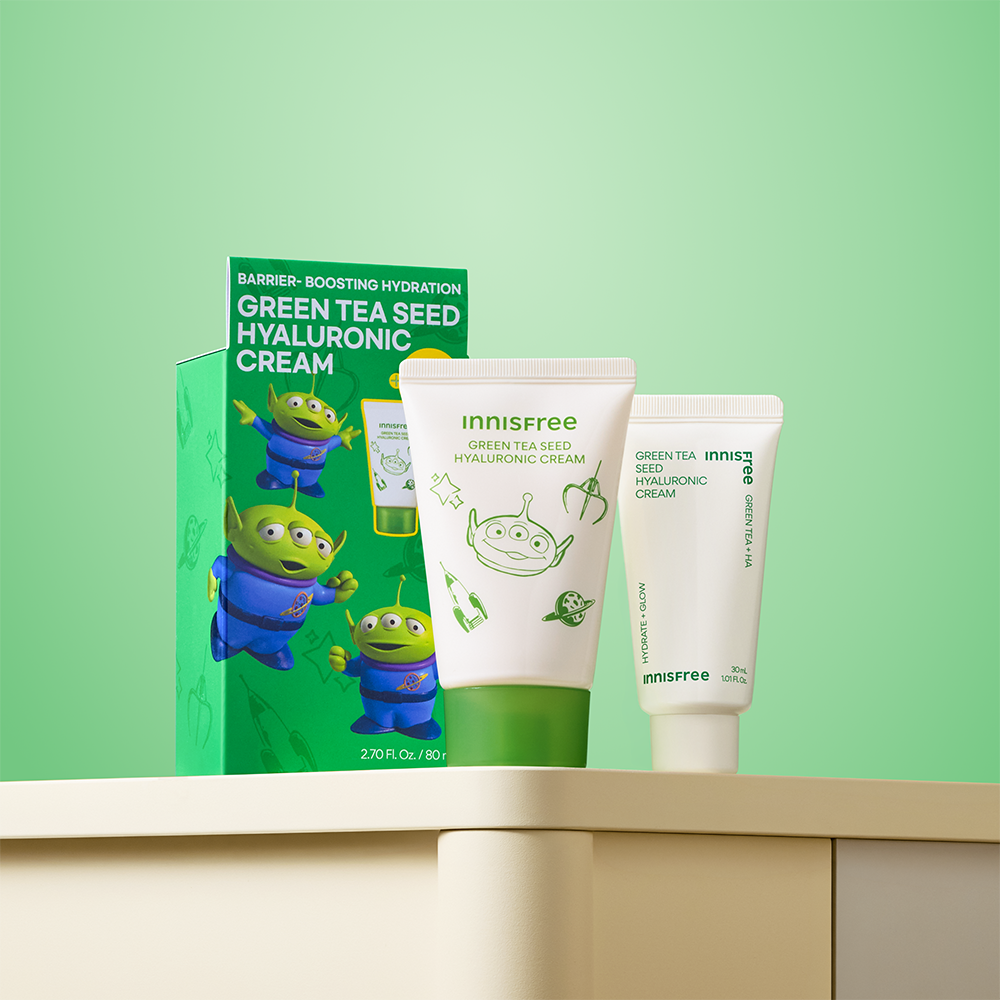 Innisfree Green Tea Seed Hyaluronic Barrier Boosting Hydration Cream Set