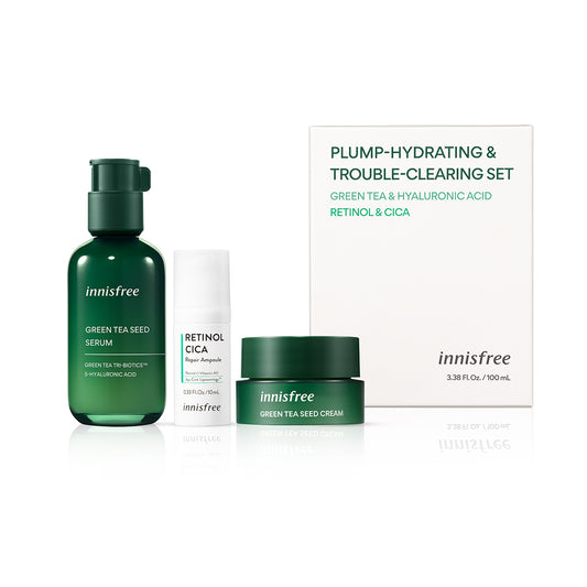 Innisfree Plump-Hydrating & Trouble-Clearing Set